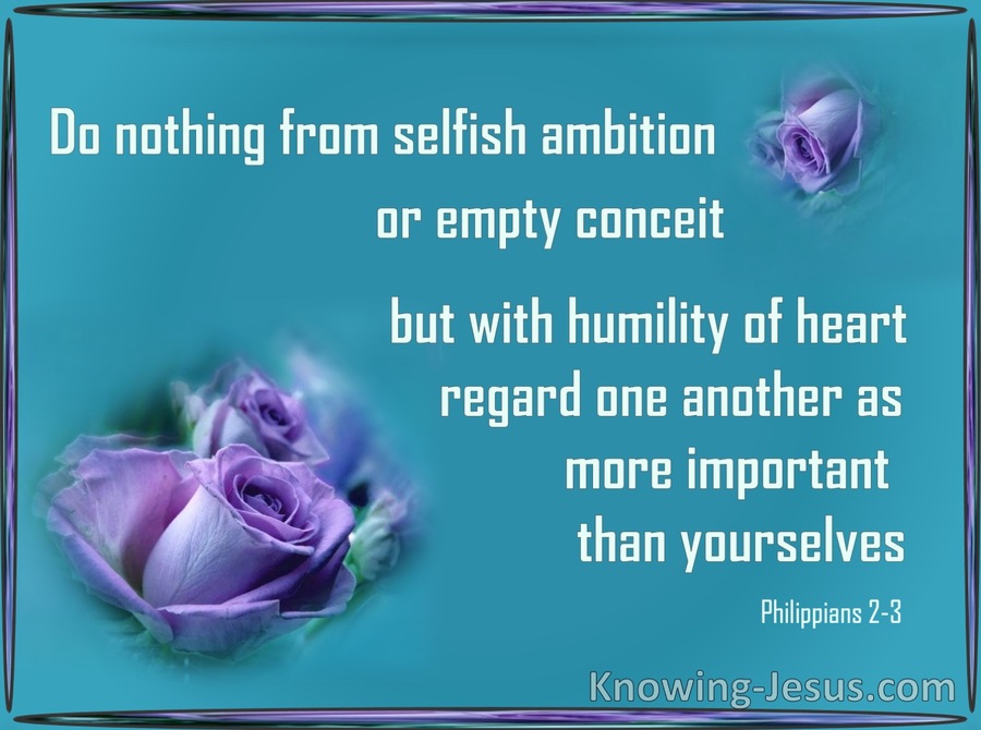 Philippians 2:3 Do Nothing From Selfish Ambition (aqua)